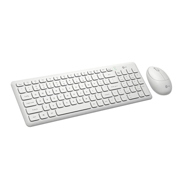 Lecoo KW204 Kablosuz Beyaz Klavye ve Mouse Seti
