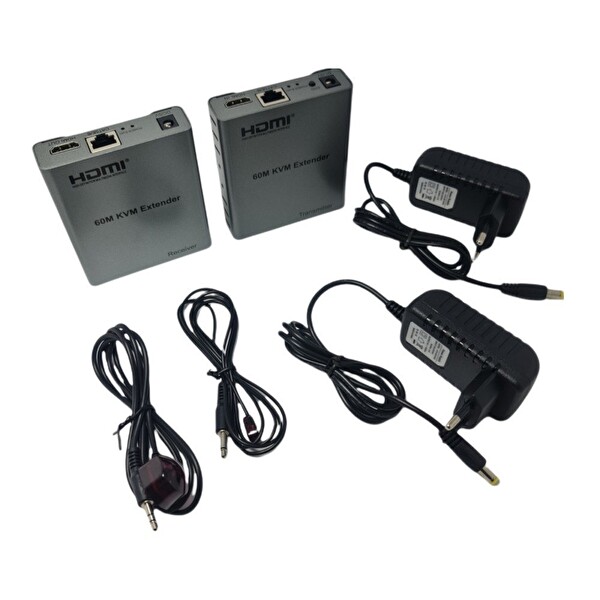 Electroon EXT-60KVM 60 M Hdmı + USB + IR To Cat6 KVM Extender