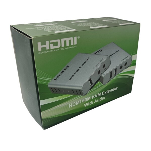 Electroon EXT-60KVM 60 M Hdmı + USB + IR To Cat6 KVM Extender