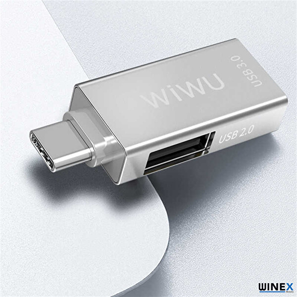 Winex Wiwu T02 USB Type-C Hub Gri Çevirici Ve Çoklayıcı