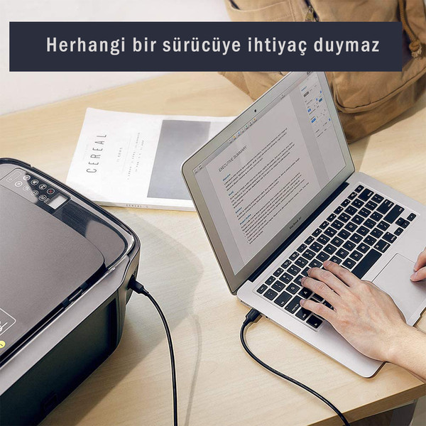 Ugreen USB to USB-B 1 M Tarayıcı Yazıcı Kablosu