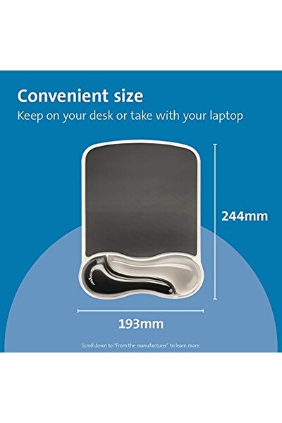 Kensington 62399 İkili Jel Bilek Destekli Gri Mouse Pad