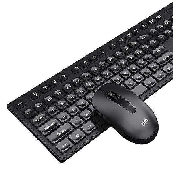 DM K12 Kablosuz 2.4 GHz İngilizce Q Klavye Ve Mouse Seti