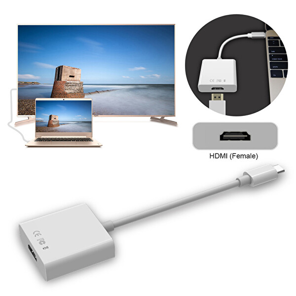 Codegen CDG-CNV33 Usb 3.1 Type-C To HDMI Çevirici Adaptör