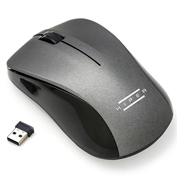 Hiper MX-565 Nano 1000 DPI 3 Tuş Optik Gri Kablosuz Mouse
