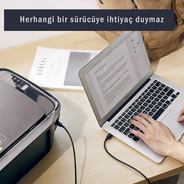 Ugreen 10350 USB To USB-B 1.5 M Tarayıcı Ve Yazıcı Kablosu