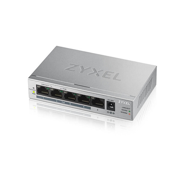 Zyxel GS1005HP 5 Port Yönetilemez Gigabit Poe Switch