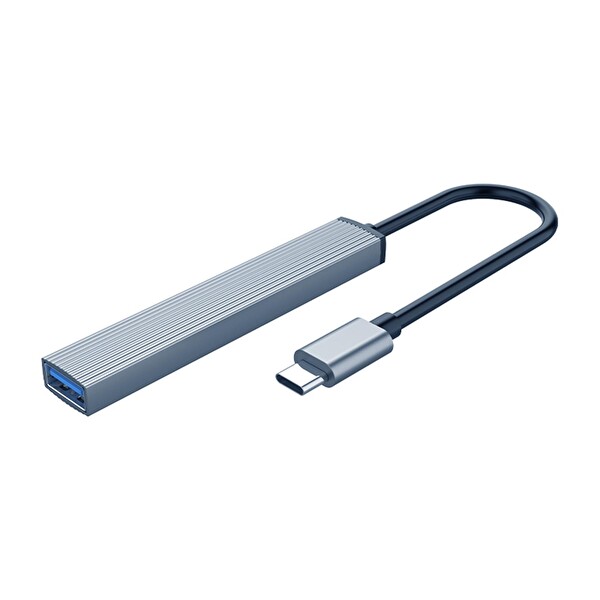Orico AH-13-GY-BP Type-C To USB 3.0 4 Portlu Gri Çoklayıcı Hub