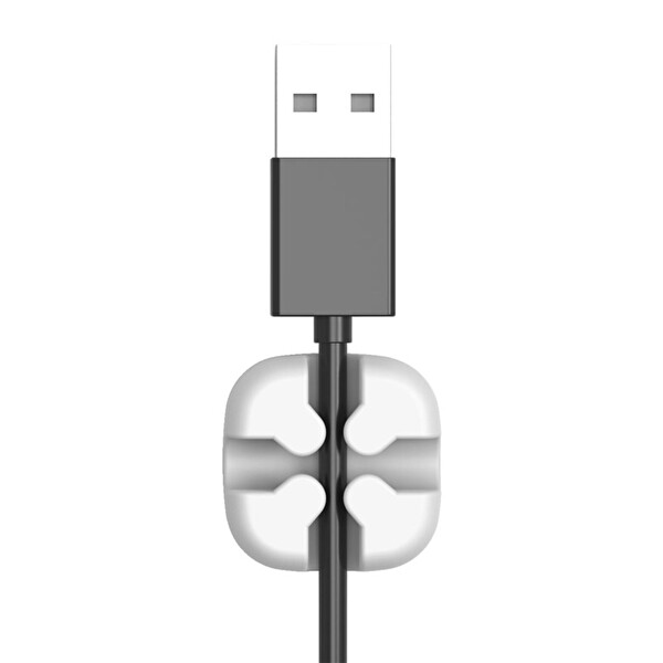 Orico Masaüstü Silikon Kablo Klipsi Düzenleyici Gri Organizer