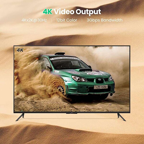 Ugreen 40363 Display Port To HDMI 4K Dönüştürücü Adaptör