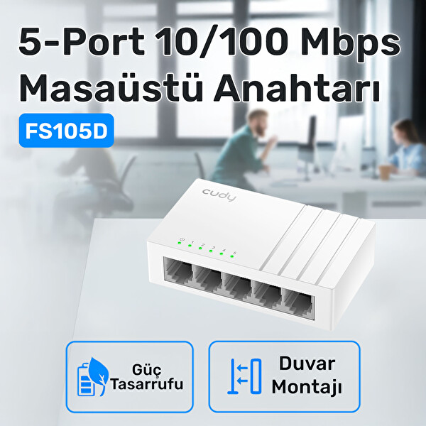 Cudy FS105D 10 100 Mbps 5 Port Megabit Switch 5