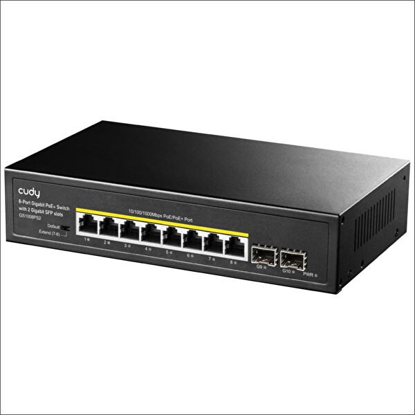 Cudy GS1008PS2 8 Port Gigabit 120 W 250M Poe+ 2 Gigabit SFP Switch