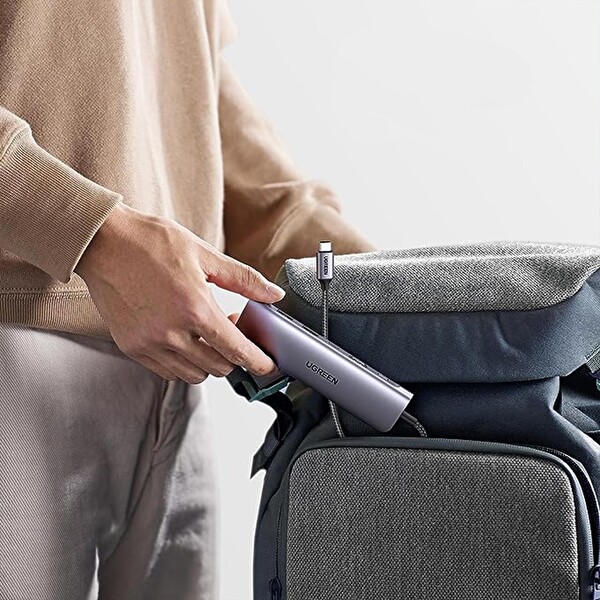 Ugreen Usb C To 4K Hdmı 100W Pd 2xUsb-A Sd Micro SD Kart Okuyucu Dönüştürücü Çoklayıcı Hub