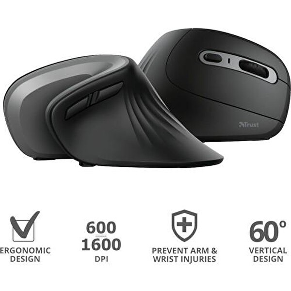 Trust Verro 23507 Kablosuz Optik Siyah Kablosuz Mouse