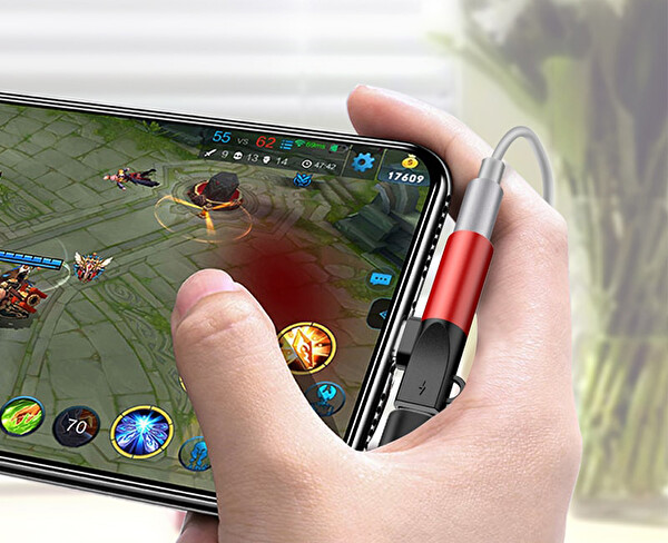 Codegen CDG-CNV48 Lightning to 3.5 MM Stereo Dönüştürücü Çoklayıcı Siyah Adaptör