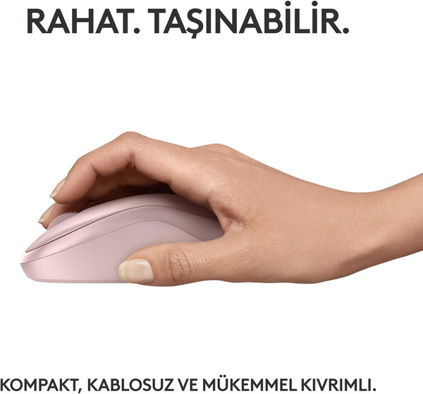 Logitech M240 910-007121 Sessiz Kompakt Pembe Kablosuz Mouse