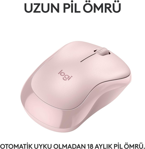 Logitech M240 910-007121 Sessiz Kompakt Pembe Kablosuz Mouse