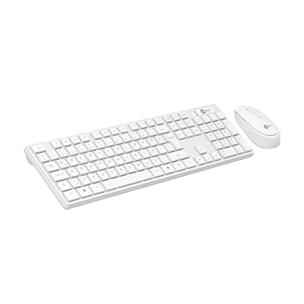 Lecoo KM2001 Kablosuz Beyaz Klavye ve Mouse Seti