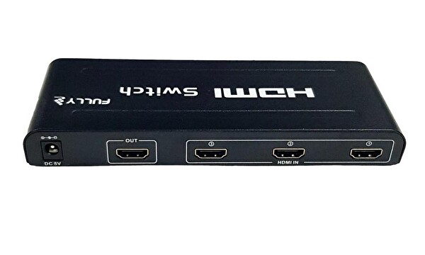 Fully 538-H 3 Port 3x1 HDMI Kumandalı Adaptörlü Switch