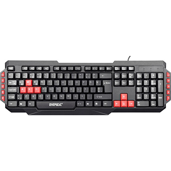 Everest KB-G7 Armor USB Q Siyah Kablolu Klavye