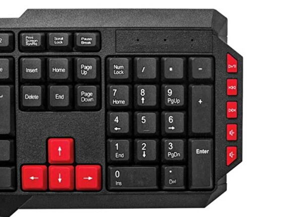 Everest KB-G7 Armor USB Q Siyah Kablolu Klavye
