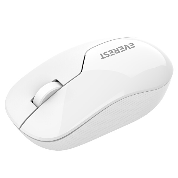 Everest SMW-973 USB 2.4 GHz Gölge Desenli Beyaz Kablosuz Mouse