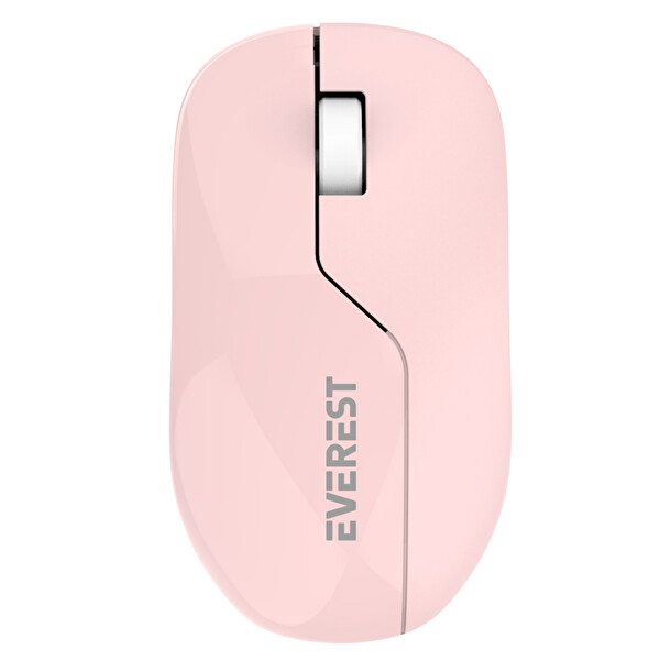 Everest SMW-973 USB 2.4 GHz Gölge Desenli Pembe Kablosuz Mouse
