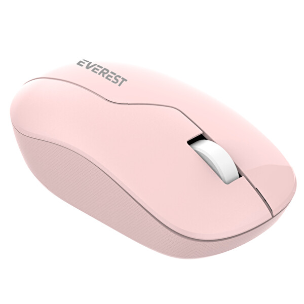 Everest SMW-973 USB 2.4 GHz Gölge Desenli Pembe Kablosuz Mouse