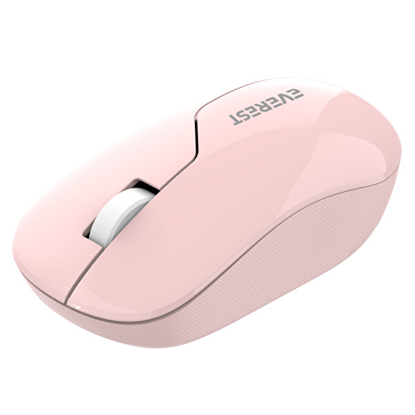 Everest SMW-973 USB 2.4 GHz Gölge Desenli Pembe Kablosuz Mouse