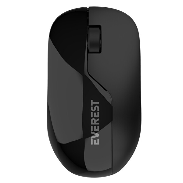 Everest SMW-973 USB 2.4 GHz Gölge Desenli Siyah Kablosuz Mouse
