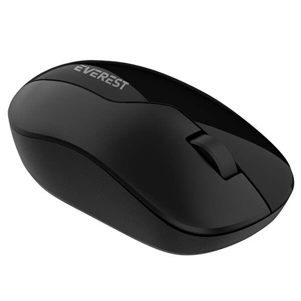Everest SMW-973 USB 2.4 GHz Gölge Desenli Siyah Kablosuz Mouse