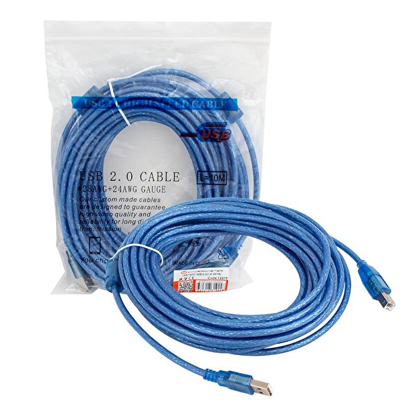 Powermaster PM-12275 10 M USB Yazıcı Kablo