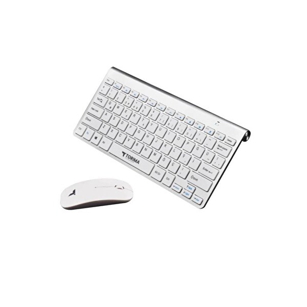 Torima Torima TMK-05 Beyaz Akıllı Kablosuz Klavye ve Mouse Seti