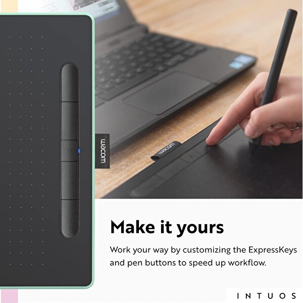 Wacom Intuos Orta Boy Bluetooth Grafik Çizim Tableti Fıstık