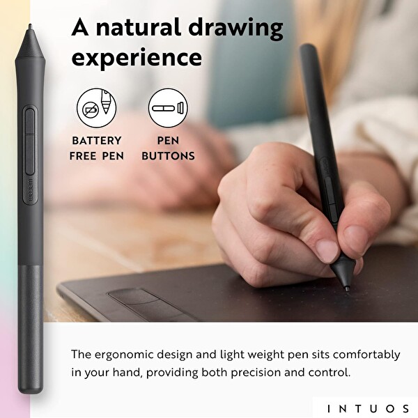 Wacom Intuos Orta Boy Bluetooth Grafik Çizim Tableti Fıstık