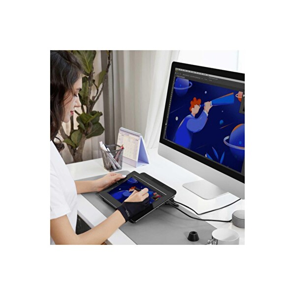 Veikk VK1200 Grafik Tablet HDMI ve Şarj Kablo Seti