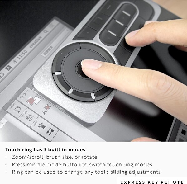 Wacom Express Cintiq ve Intuos Pro İçin Anahtar Uzaktan Kumandası