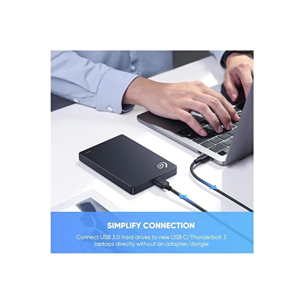 Daytona 20103-3 USB Type-C To Micro B 3.1 HDD Harici Harddisk Kablosu Çevirici Dönüştürücü Şarj Cihazı Aktarıcı Kablo 3 M