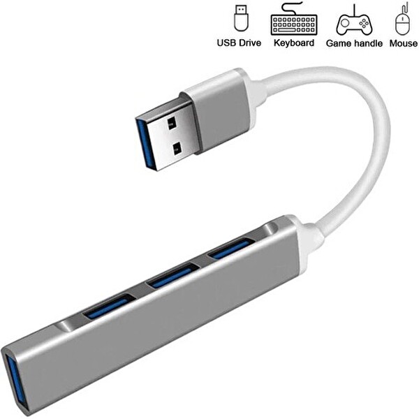 Daytona 809-AA MacBook Uyumlu USB To 4xUSB 3.0 Splitter 5 Gbps Çevirici Hub Adaptör