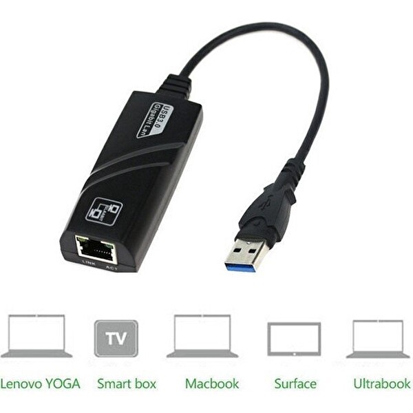 Daytona CF13 USB 3.0 Ethernet Lan Ağ Adaptör RJ45 Çevirici