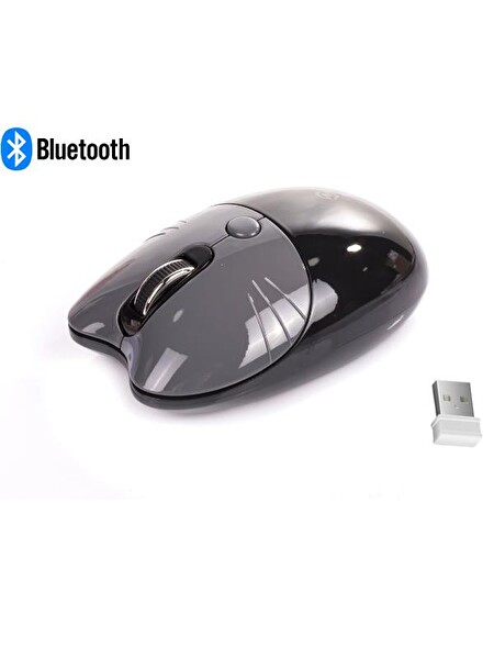 NDNeed Sevimli Kedi Kablosuz Siyah Mouse Bluetooth 2.4G Dual Mode