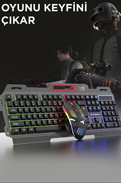 Torima TMK-06 Gaming Rgb Işıklı Kablolu Q Klavye ve Mouse Seti Siyah