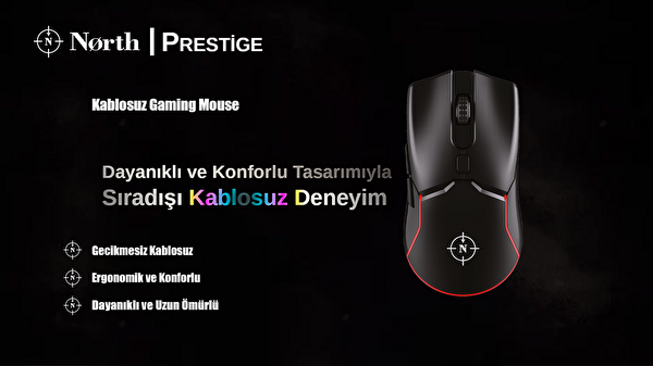 North Prestige Kablosuz Gaming Oyuncu Mouse