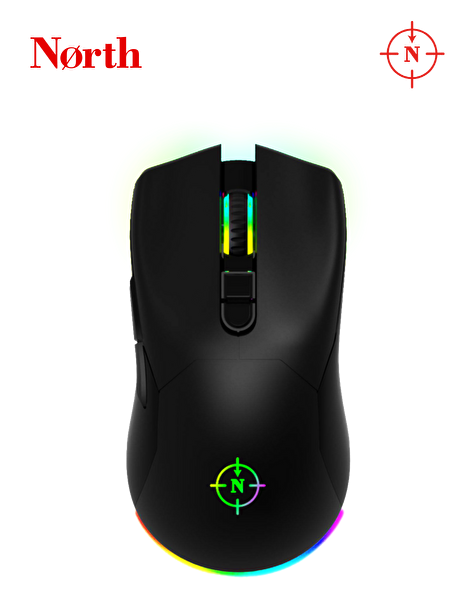 North Game Over RGB Kablosuz Şarjlı 10.000 DPI Profesyonel Gaming Oyuncu Mouse