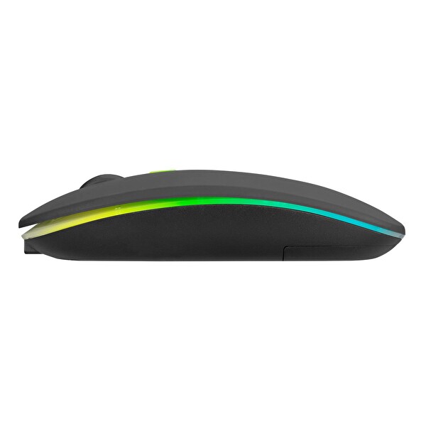 Everest SMW-710 USB 2.4GHz Siyah Ledli 800/1200/1600DPI Şarjlı Kablosuz Mouse