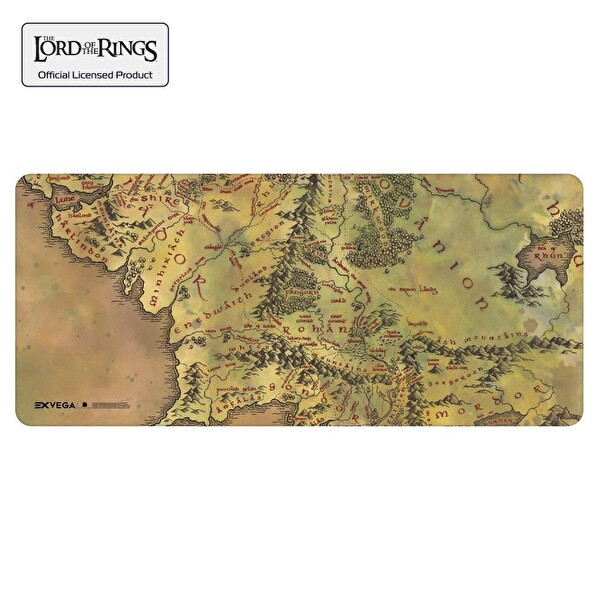 Exvega Lord Of The Rings Middle Earth Map XXL Mouse Pad (90×40)