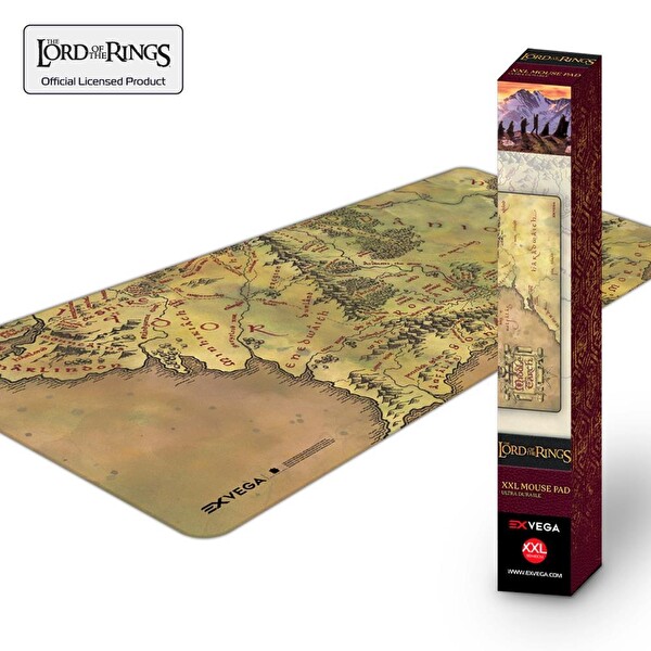 Exvega Lord Of The Rings Middle Earth Map XXL Mouse Pad (90×40)