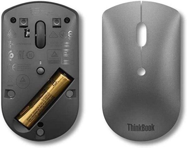 Lenovo ThinkBook Bluetooth Silent Mouse 4Y50X88824 Demir Grisi