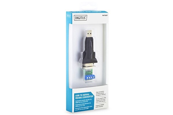 Digitus DA-70157 USB2.0 => RS485 (Seri) Çevirici (Digitus USB Erkek <=> RS-485 (Klemens) Çevirici)