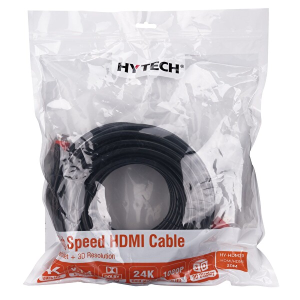 Hytech HY-HDM20 20m HDMI Kablo 24KK 1.4 3D Altın